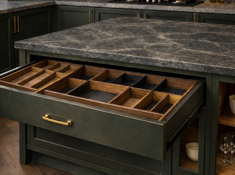 cucina verde marmo kitchen